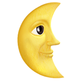 Gute Nacht schönen Abend-Smiley Apple